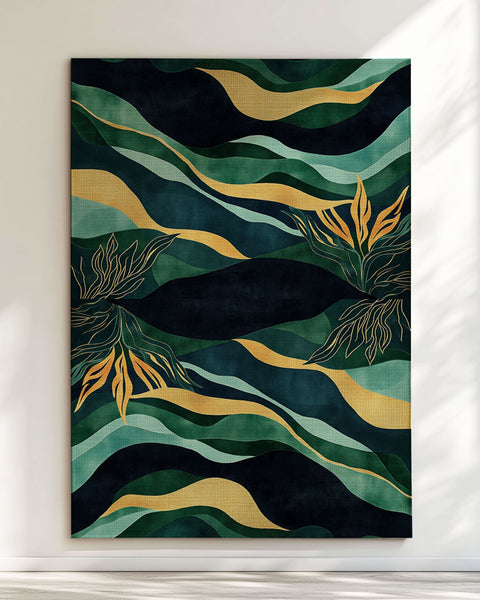 Emerald Current Rug– Taroko-Inspired, Elegant & Durable