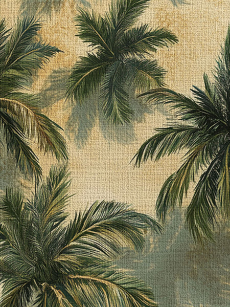 Maldivian Palm Oasis Rug – Tropical Island Design, Soft & Durable