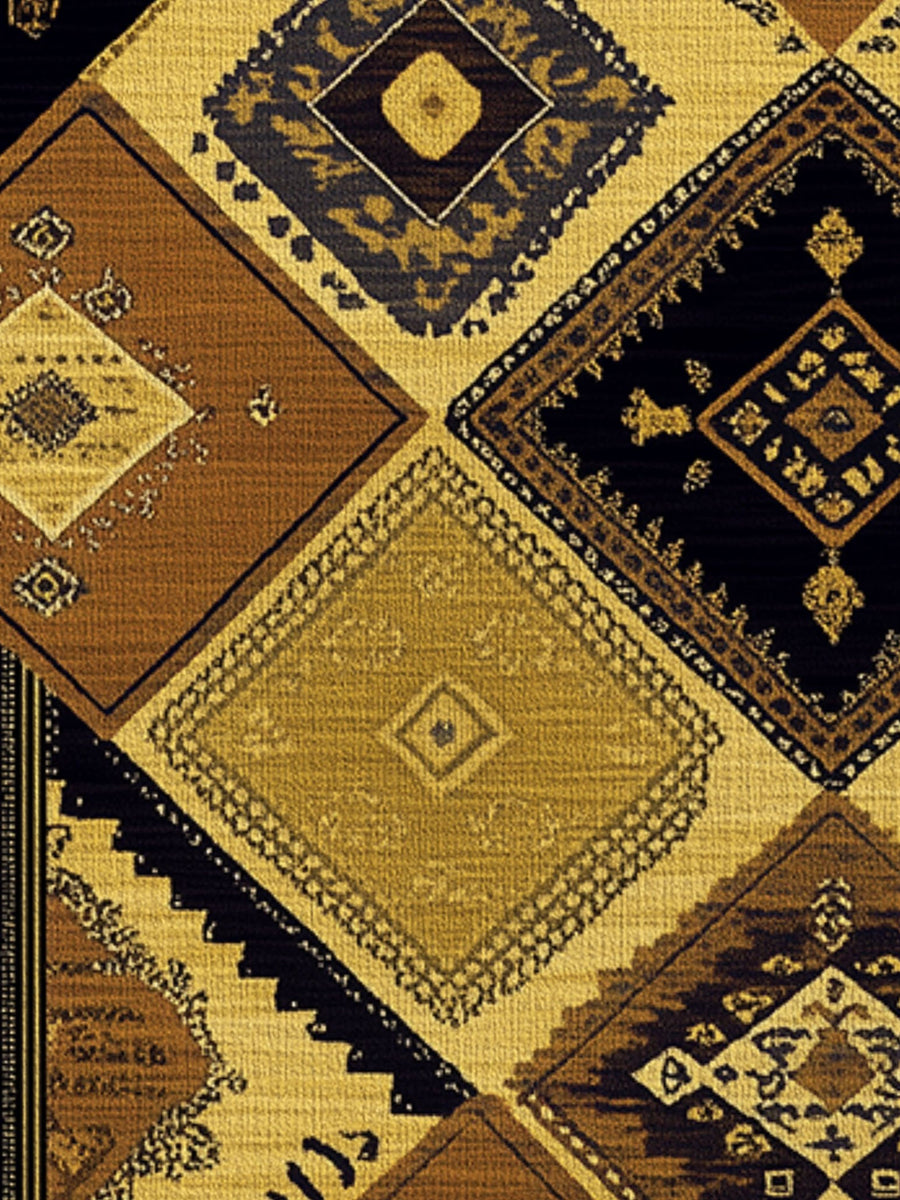 Ancient Tribal Geometry Rug | Nature - Inspired Rug by districtoasis
