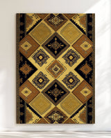 Ancient Tribal Geometry Rug | Nature - Inspired Rug by districtoasis