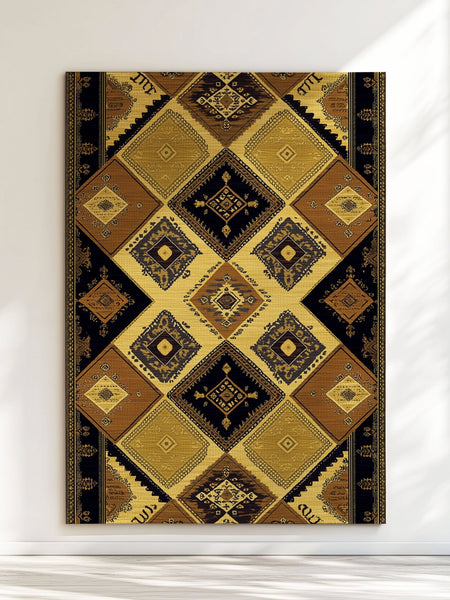 Ancient Tribal Geometry Rug | Nature - Inspired Rug by districtoasis