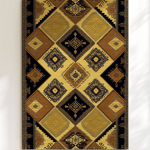 Ancient Tribal Geometry Rug | Nature - Inspired Rug by districtoasis