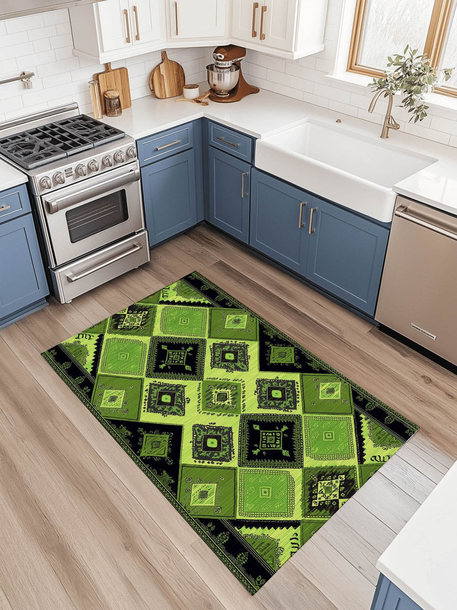Ancient Tribal Geometry Rug | Nature - Inspired Rug by districtoasis