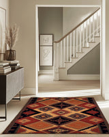 Ancient Tribal Geometry Rug | Nature - Inspired Rug by districtoasis