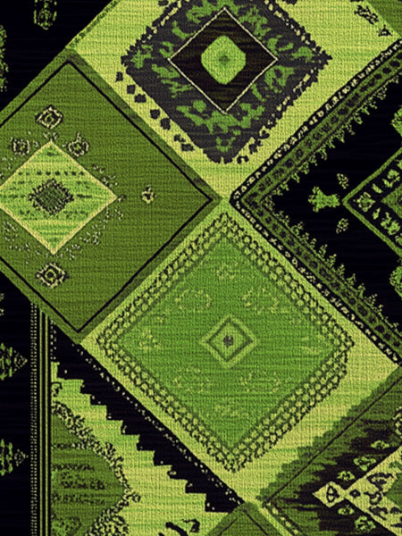 Ancient Tribal Geometry Rug | Nature - Inspired Rug by districtoasis