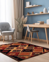 Ancient Tribal Geometry Rug | Nature - Inspired Rug by districtoasis