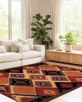 Ancient Tribal Geometry Rug | Nature - Inspired Rug by districtoasis