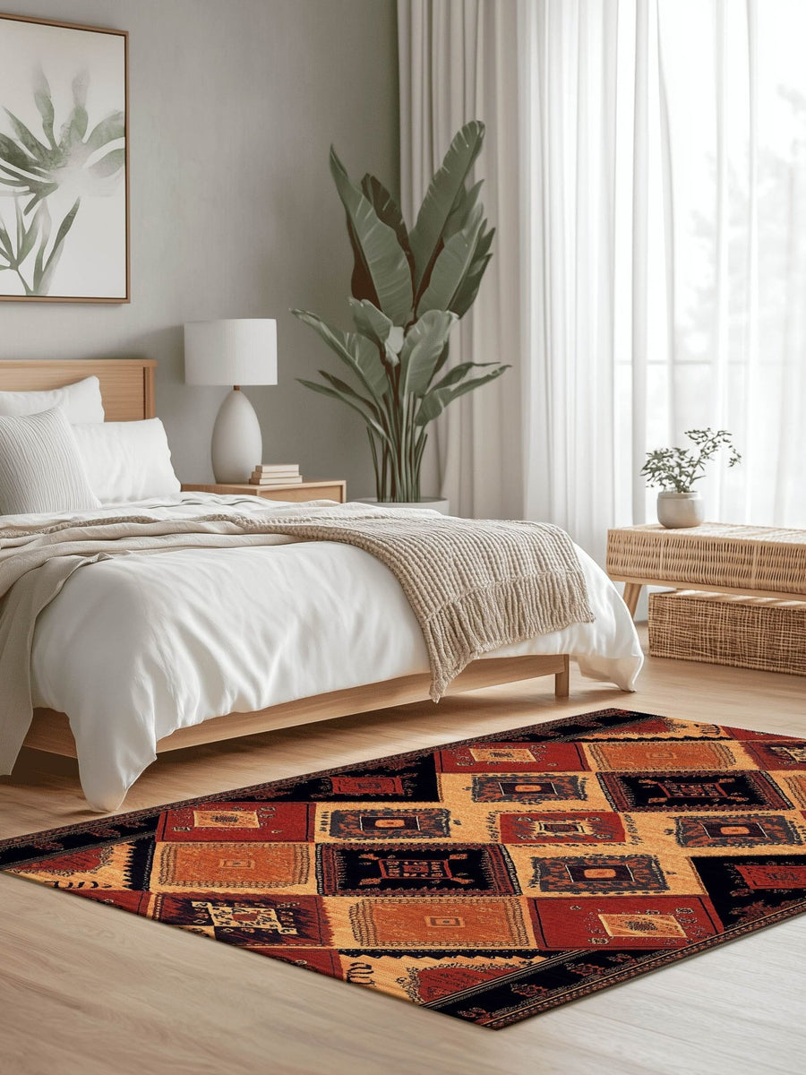 Ancient Tribal Geometry Rug | Nature - Inspired Rug by districtoasis