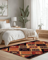 Ancient Tribal Geometry Rug | Nature - Inspired Rug by districtoasis