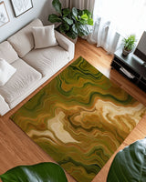 Aqua Merge Abstract Rug | Nature - Inspired Rug by districtoasis