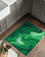 Aqua Merge Abstract Rug | Nature - Inspired Rug by districtoasis