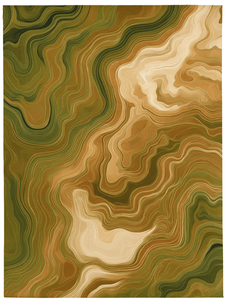 Aqua Merge Abstract Rug – Flowing Aquatic Design, Serene & Striking | Nature - Inspired Rug by districtoasis