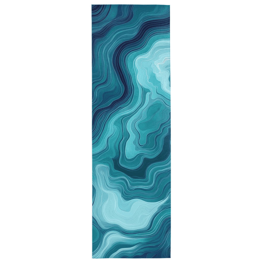 Aqua Merge Abstract Rug – Flowing Aquatic Design, Serene & Striking | Nature - Inspired Rug by districtoasis