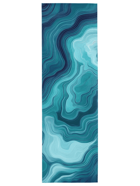 Aqua Merge Abstract Rug – Flowing Aquatic Design, Serene & Striking | Nature - Inspired Rug by districtoasis
