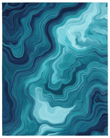 Aqua Merge Abstract Rug – Flowing Aquatic Design, Serene & Striking | Nature - Inspired Rug by districtoasis