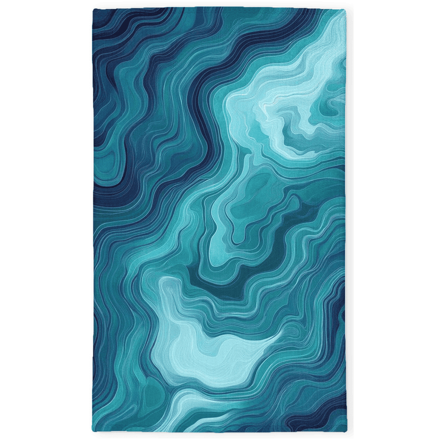 Aqua Merge Abstract Rug – Flowing Aquatic Design, Serene & Striking | Nature - Inspired Rug by districtoasis