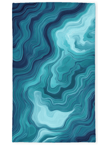Aqua Merge Abstract Rug – Flowing Aquatic Design, Serene & Striking | Nature - Inspired Rug by districtoasis