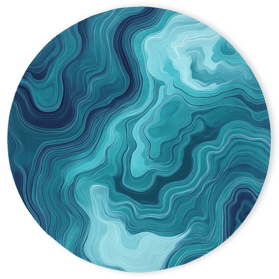 Aqua Merge Abstract Rug – Flowing Aquatic Design, Serene & Striking | Nature - Inspired Rug by districtoasis