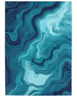 Aqua Merge Abstract Rug – Flowing Aquatic Design, Serene & Striking | Nature - Inspired Rug by districtoasis