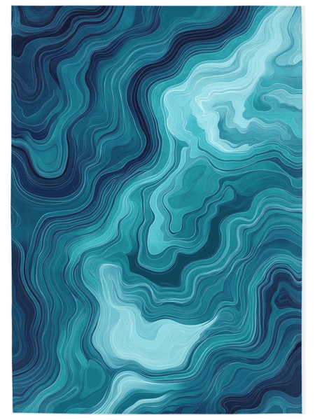 Aqua Merge Abstract Rug – Flowing Aquatic Design, Serene & Striking | Nature - Inspired Rug by districtoasis