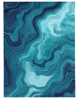 Aqua Merge Abstract Rug – Flowing Aquatic Design, Serene & Striking | Nature - Inspired Rug by districtoasis