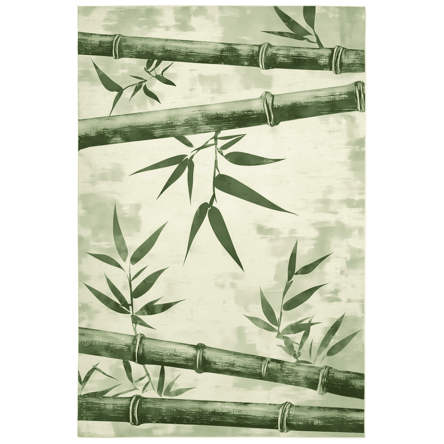 Artisan Bamboo Harmony Rug – Bali - Inspired, Soft & Durable | Nature - Inspired Rug by districtoasis