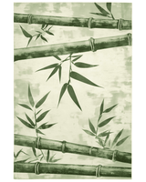 Artisan Bamboo Harmony Rug – Bali - Inspired, Soft & Durable | Nature - Inspired Rug by districtoasis