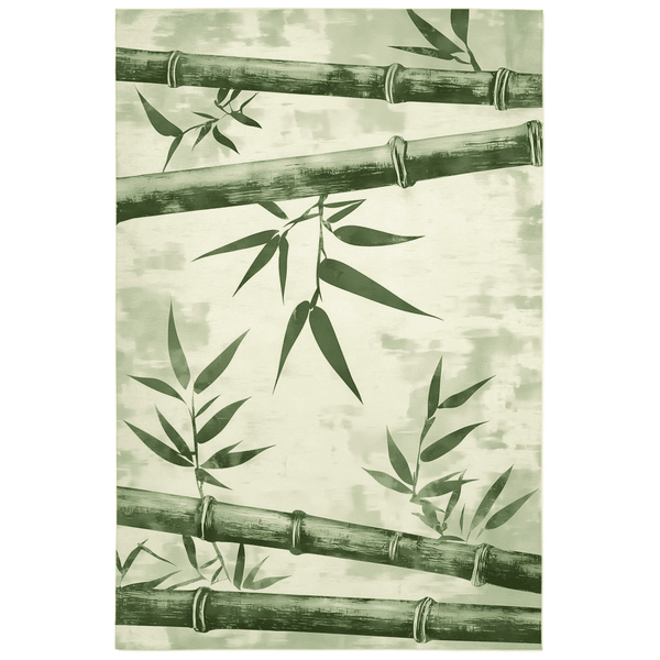 Artisan Bamboo Harmony Rug – Bali - Inspired, Soft & Durable | Nature - Inspired Rug by districtoasis