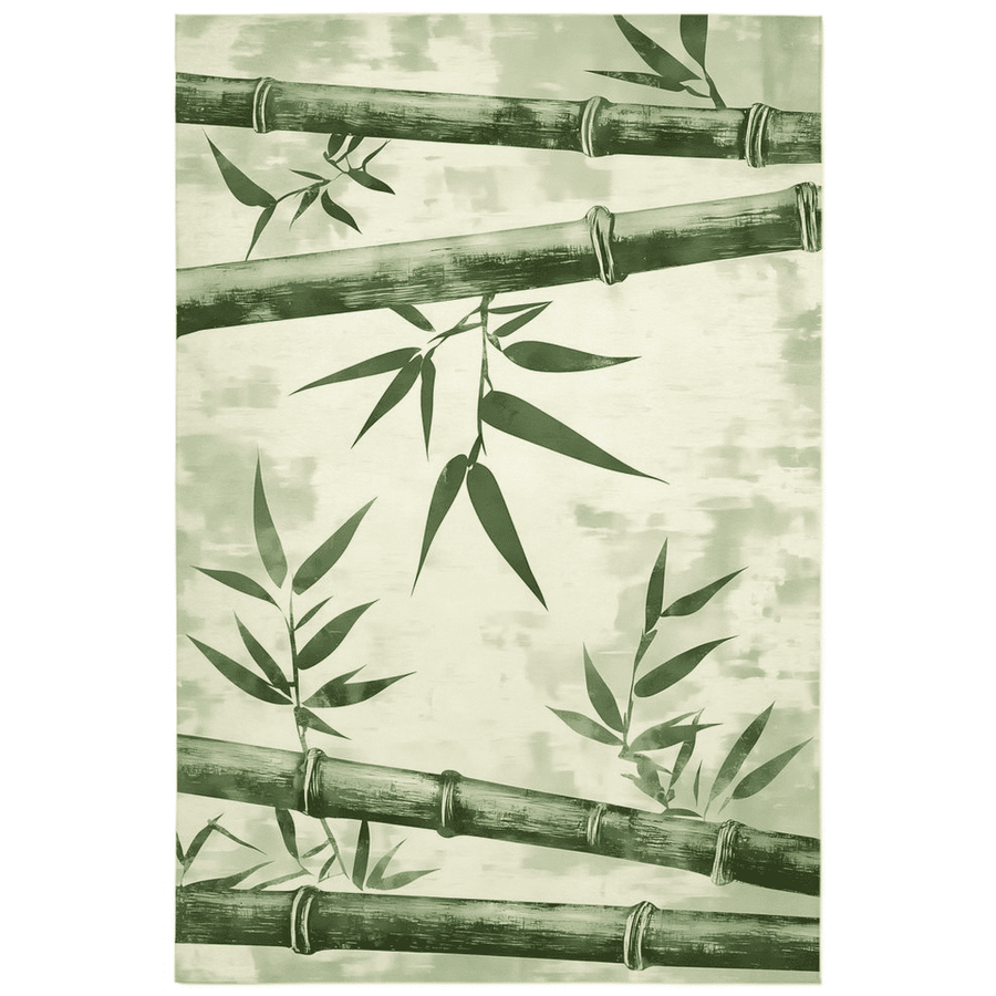 Artisan Bamboo Harmony Rug – Bali - Inspired, Soft & Durable | Nature - Inspired Rug by districtoasis