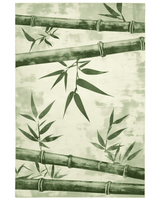 Artisan Bamboo Harmony Rug – Bali - Inspired, Soft & Durable | Nature - Inspired Rug by districtoasis