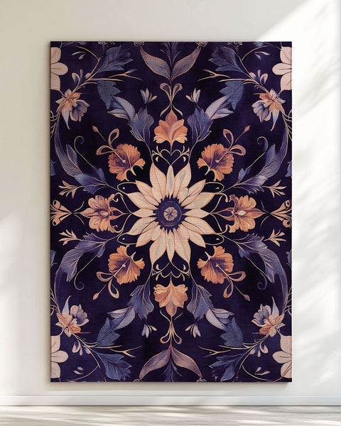 Balanced Botanical Elegance Rug – Floral Design, Timeless & Durable | Nature - Inspired Rug by districtoasis