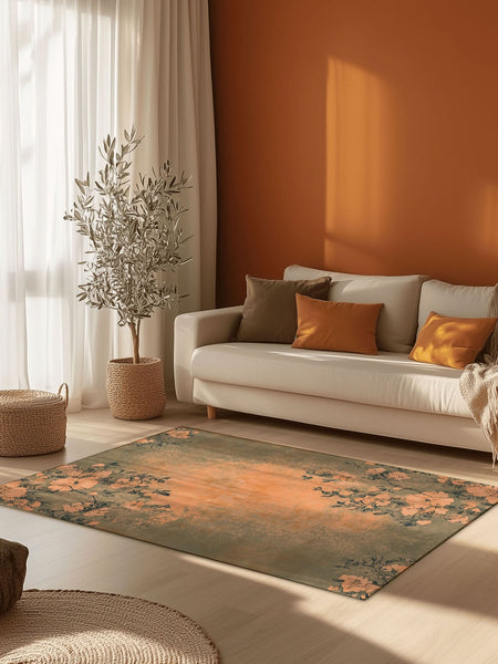 Blooming Embrace Rug | Nature - Inspired Rug by districtoasis