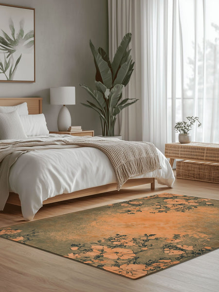 Blooming Embrace Rug | Nature - Inspired Rug by districtoasis