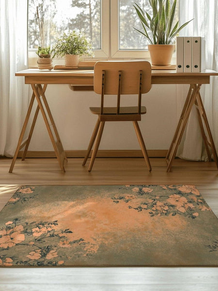 Blooming Embrace Rug | Nature - Inspired Rug by districtoasis