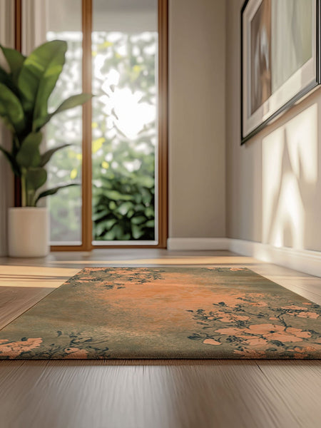 Blooming Embrace Rug | Nature - Inspired Rug by districtoasis