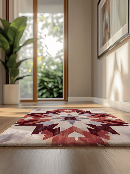 Bohemian Firelight Tapestry Rug | Nature - Inspired Rug by districtoasis