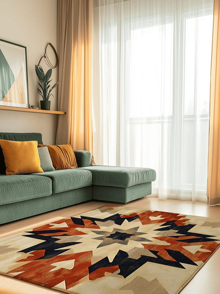 Bohemian Firelight Tapestry Rug | Nature - Inspired Rug by districtoasis