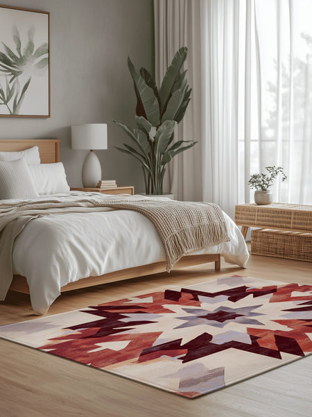 Bohemian Firelight Tapestry Rug | Nature - Inspired Rug by districtoasis