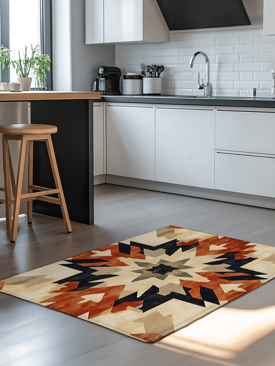 Bohemian Firelight Tapestry Rug | Nature - Inspired Rug by districtoasis