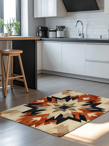 Bohemian Firelight Tapestry Rug | Nature - Inspired Rug by districtoasis