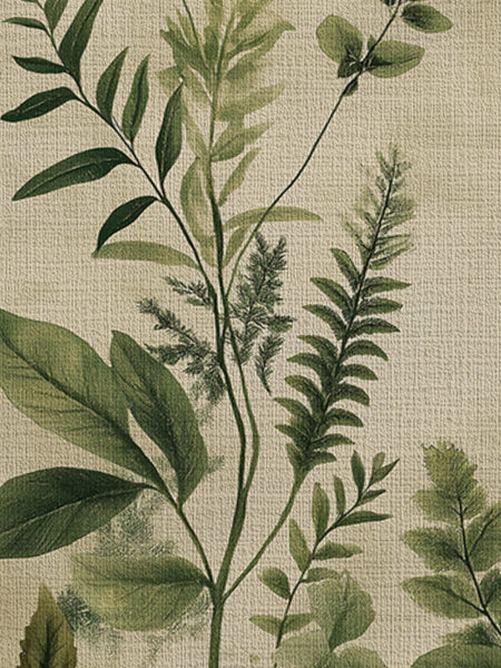 Botanical Bliss Minimalist Rug | Nature - Inspired Rug by districtoasis