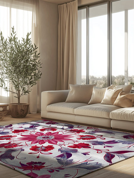 Botanical Elegance Rug | Nature - Inspired Rug by districtoasis