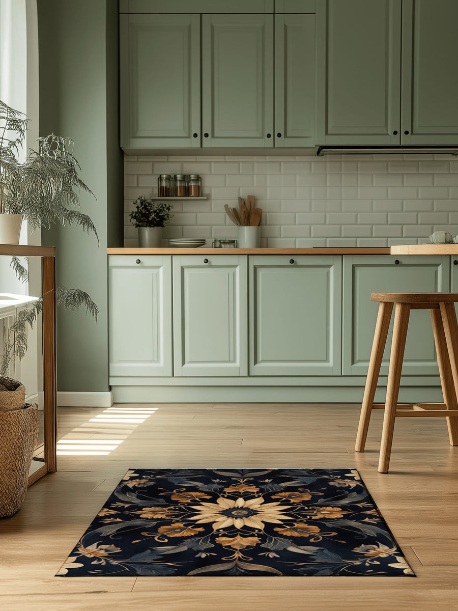 Botanical Elegance Rug | Nature - Inspired Rug by districtoasis