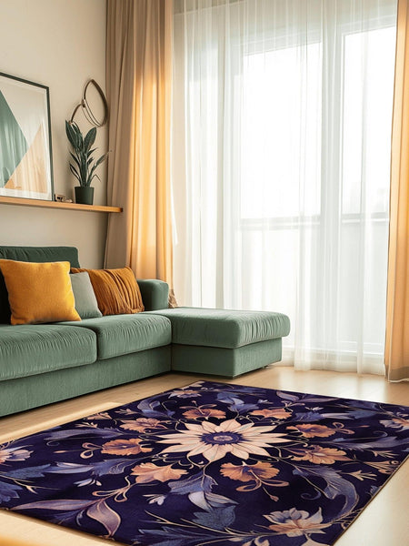 Botanical Elegance Rug | Nature - Inspired Rug by districtoasis
