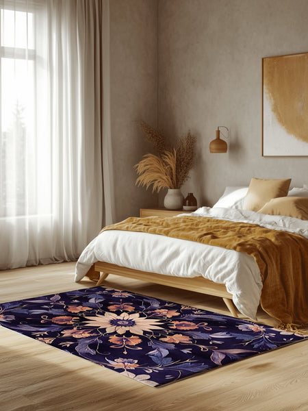 Botanical Elegance Rug | Nature - Inspired Rug by districtoasis