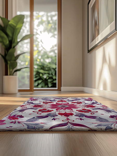 Botanical Elegance Rug | Nature - Inspired Rug by districtoasis