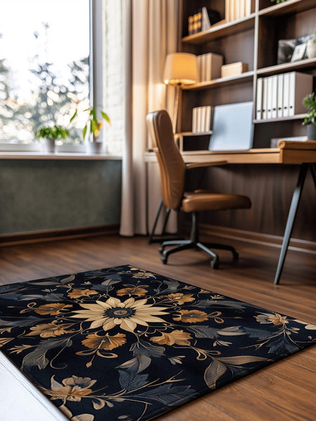 Botanical Elegance Rug | Nature - Inspired Rug by districtoasis