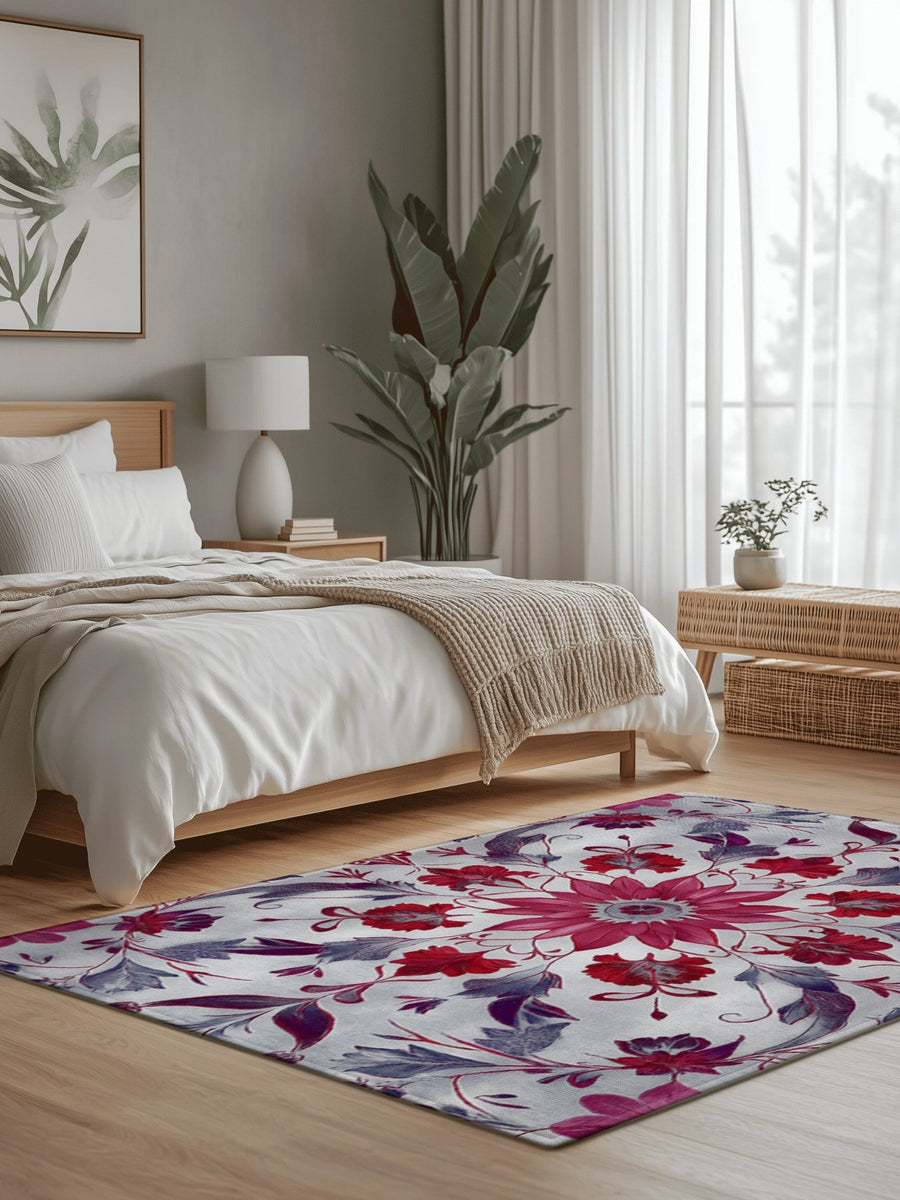 Botanical Elegance Rug | Nature - Inspired Rug by districtoasis