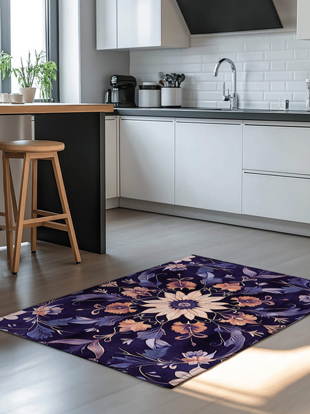 Botanical Elegance Rug | Nature - Inspired Rug by districtoasis
