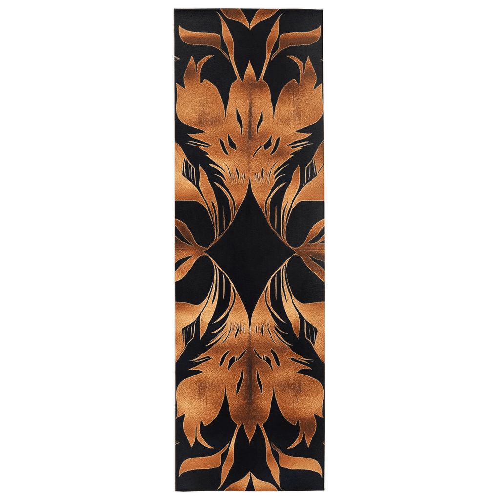 Golden Feather Radiance Rug – Bold Feather Design